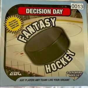 ❤️ BNIB-DECISION DAY-ULTIMATE FANTASY HOCKEY TRADING CARD BOARD GAME Ages 10+